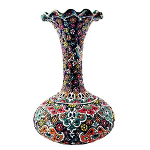 گلدان میناکاری سفالی کد 252525