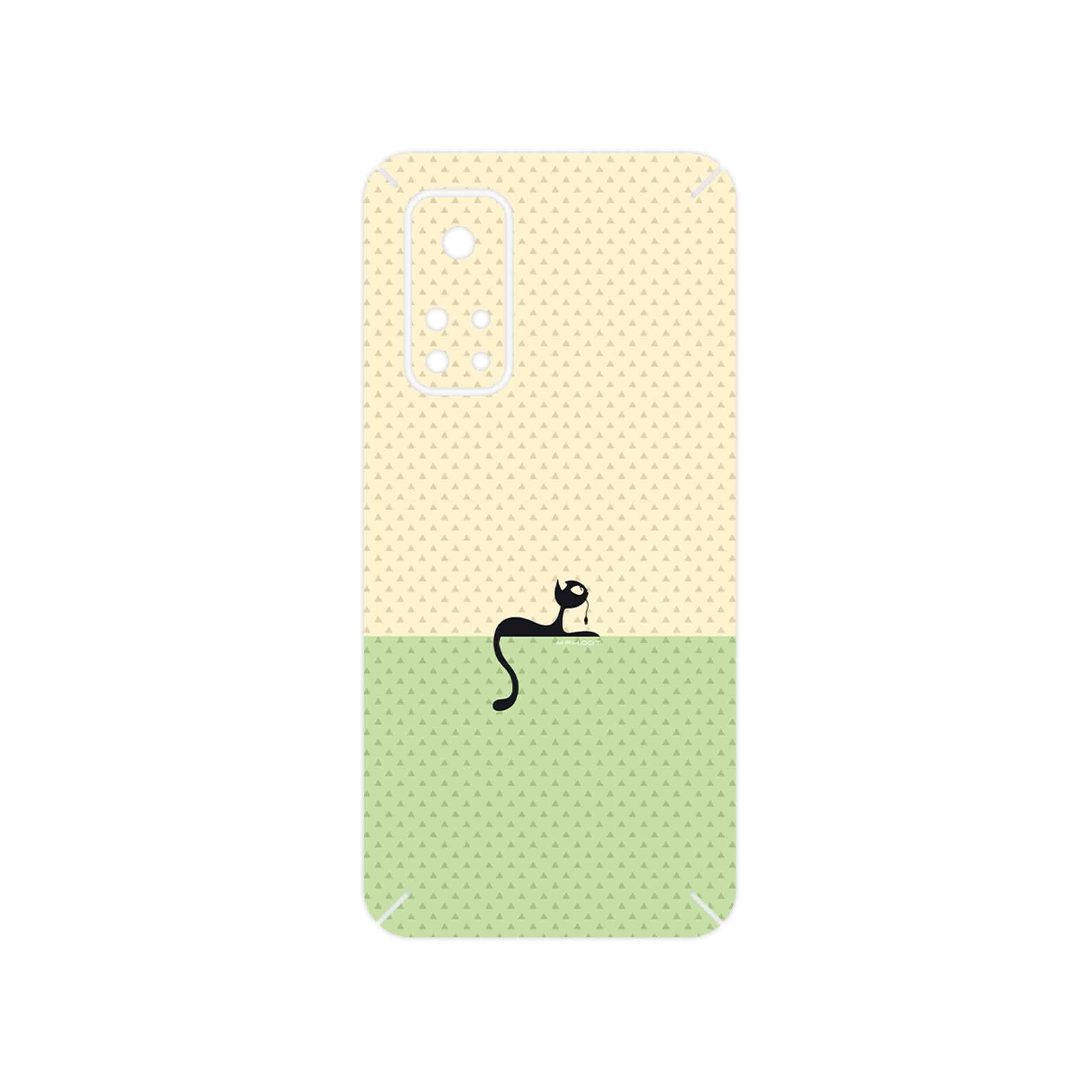 برچسب پوششی ماهوت مدل Minimal Internet Cat Icon مناسب برای گوشی موبایل شیائومی Mi 10T 5G