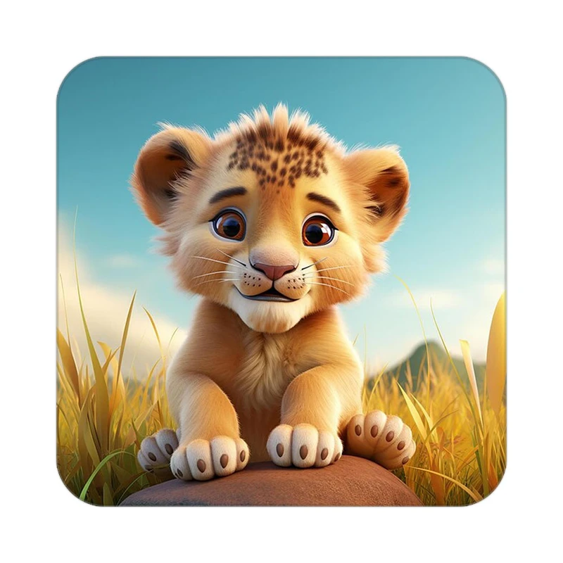 زیر لیوانی کاکتی طرح حیوانات کارتونی مدل mp27321