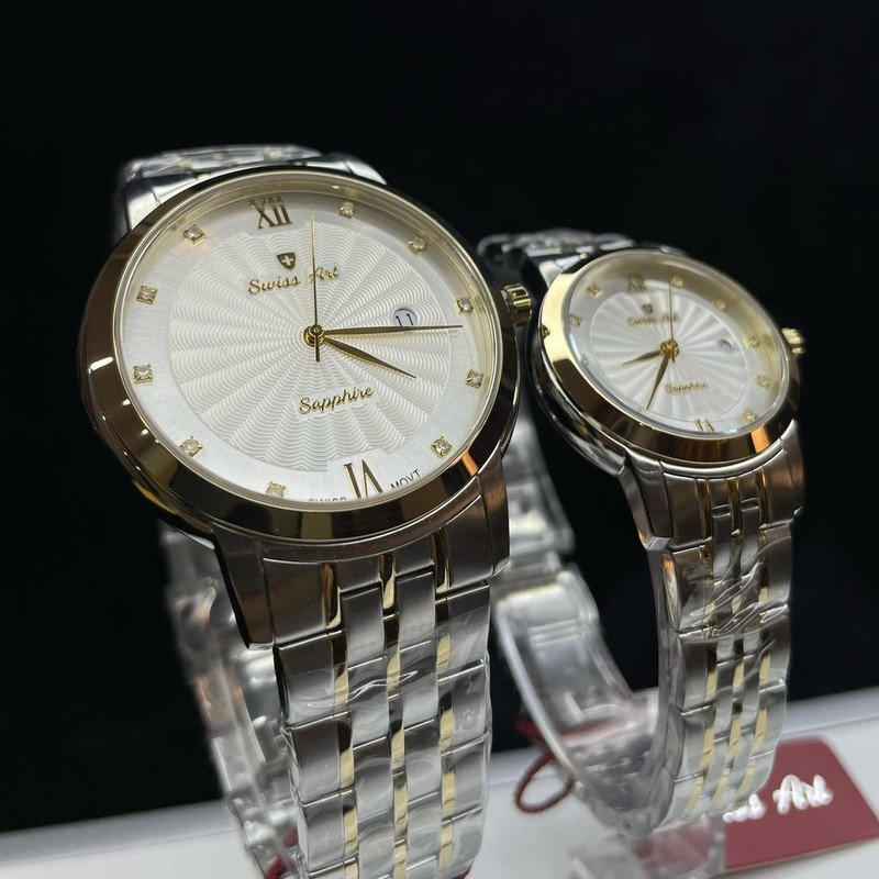 ست ساعت مچی عقربه‌ای زنانه و مردانه سوئیس آرت مدل 62001112-05