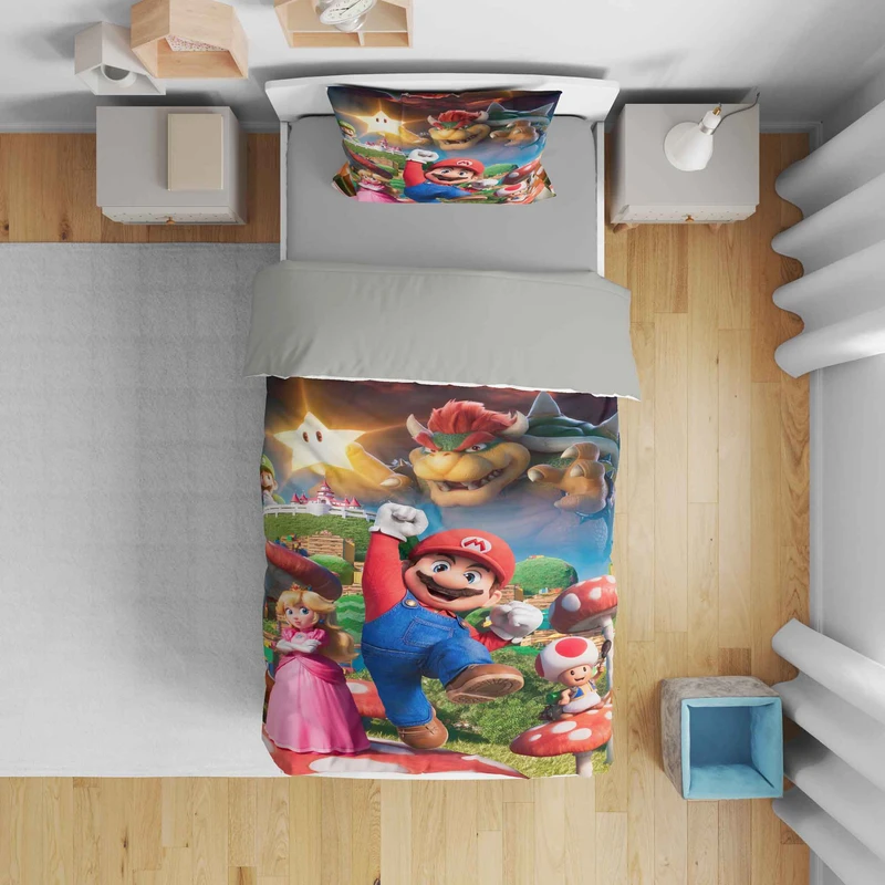 سرویس روتختی مدل سوپر ماریو 5287 تک نفره 5 تکه