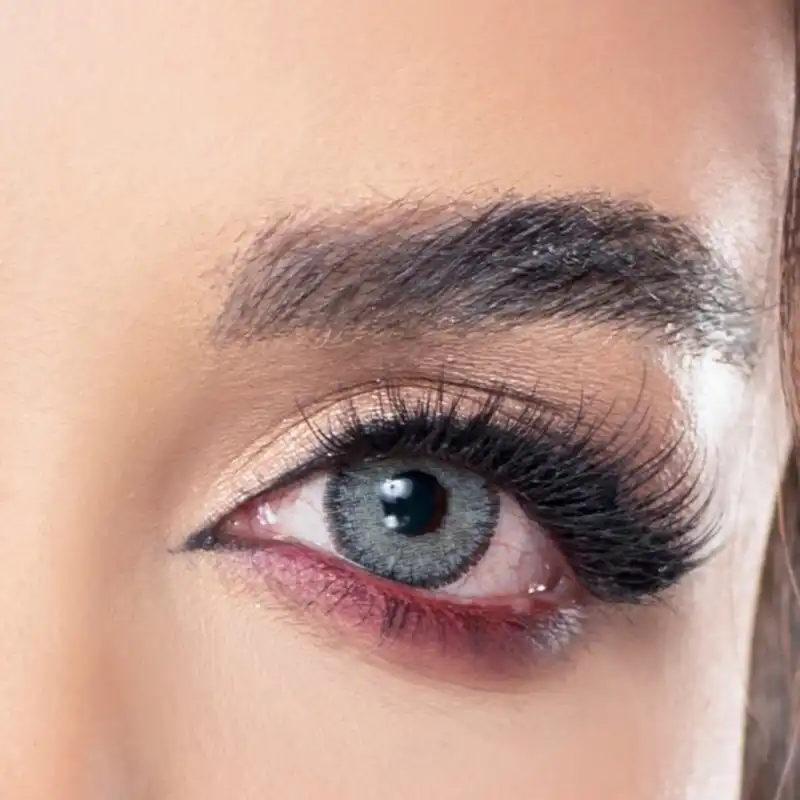 لنز چشم رویال ویژن کد 347 رنگ دور دار خاکستری سبز متوسط