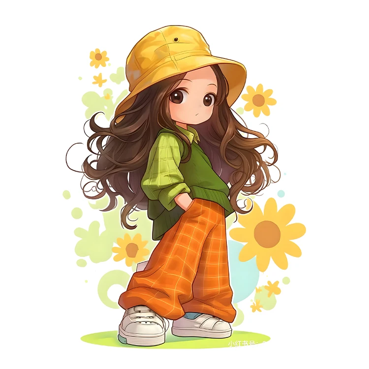 استیکر پارچه و لباس پاد آفرین مدل کارتونی کیوت عروسکی دخترانه کد S5344