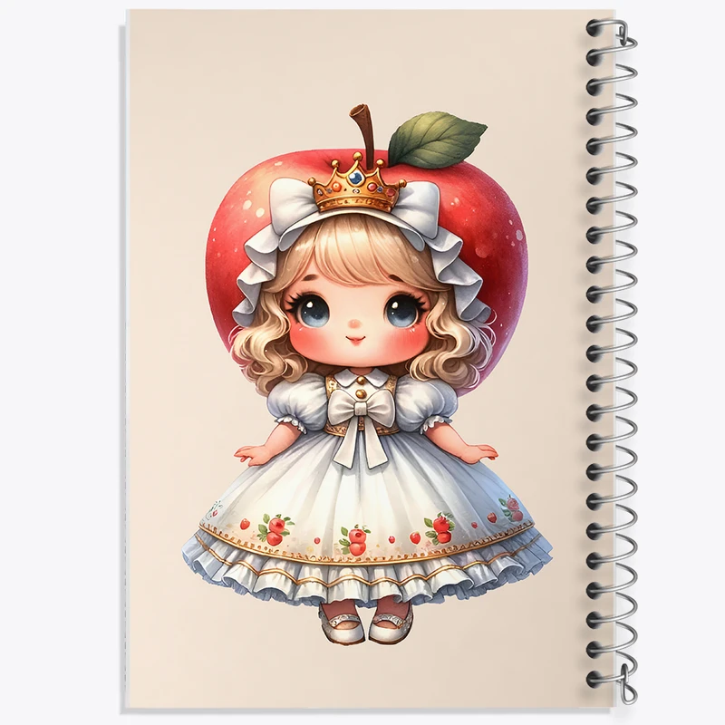 دفتر ژورنال نویسی 50 برگ خندالو مدل نقطه ای طرح دخترانه کیوت کد N5261