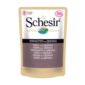 پوچ گربه شسیر مدل Tuna wich Quinoa وزن ۱۰۰ گرم 