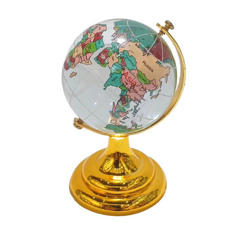 ماکت دکوری مدل گوی کریستال کره زمین کد 3295