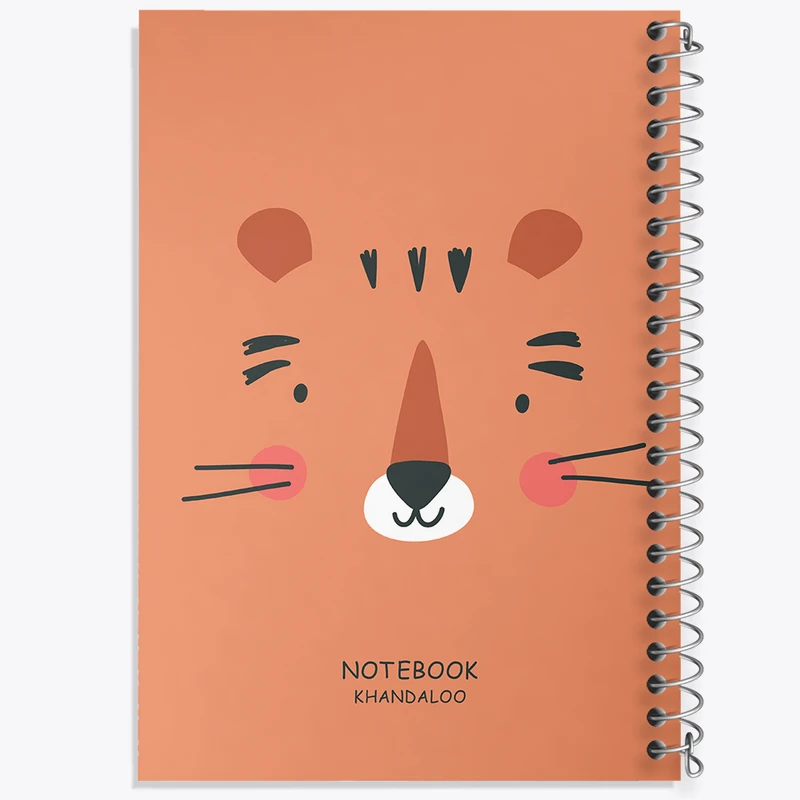 دفتر شطرنجی 50 برگ خندالو مدل ببر کد N816