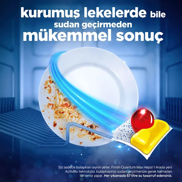 قرص ماشین ظرفشویی فینیش مدل Quantum Max Hepsi 1 Arada Limon بسته 58 عددی
