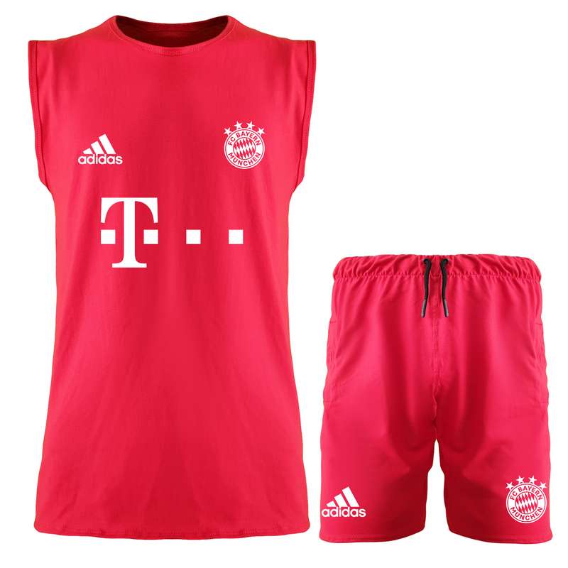 ست تاپ و شلوارک مردانه طرح بایرن مونیخ مدل 140148531 رنگ قرمز