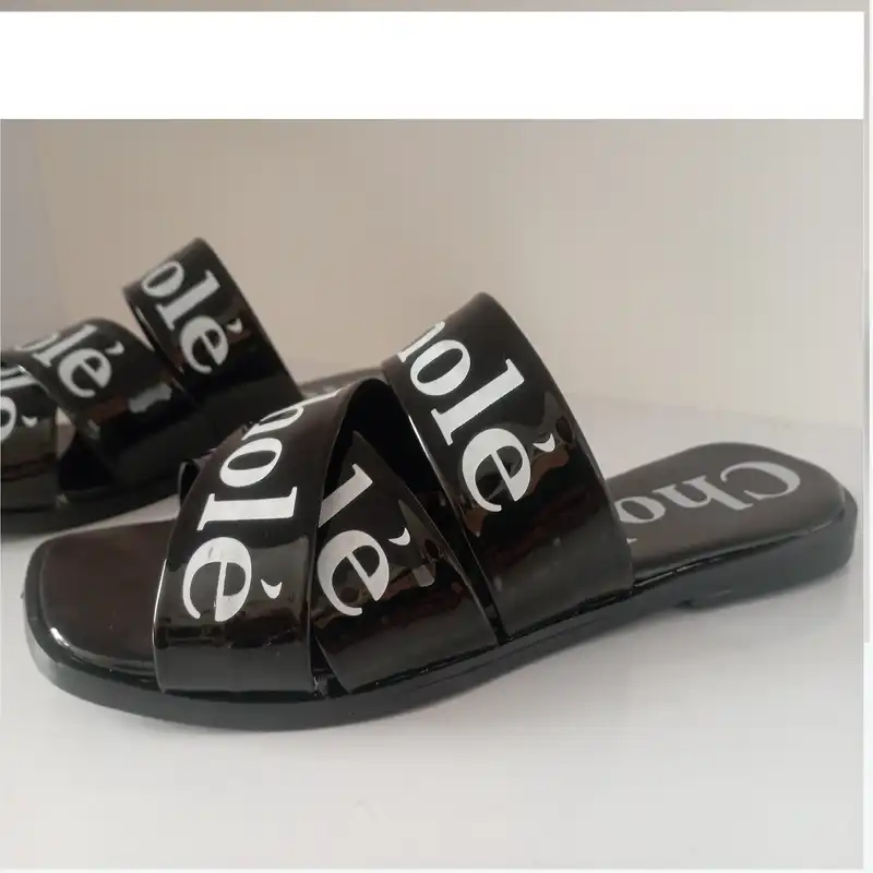 صندل زنانه مدل ورنی کد 001 رنگ مشکی