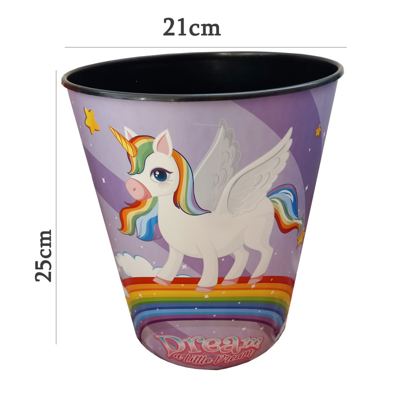 سطل زباله اتاق کودک مدل یونیکورن کد 20