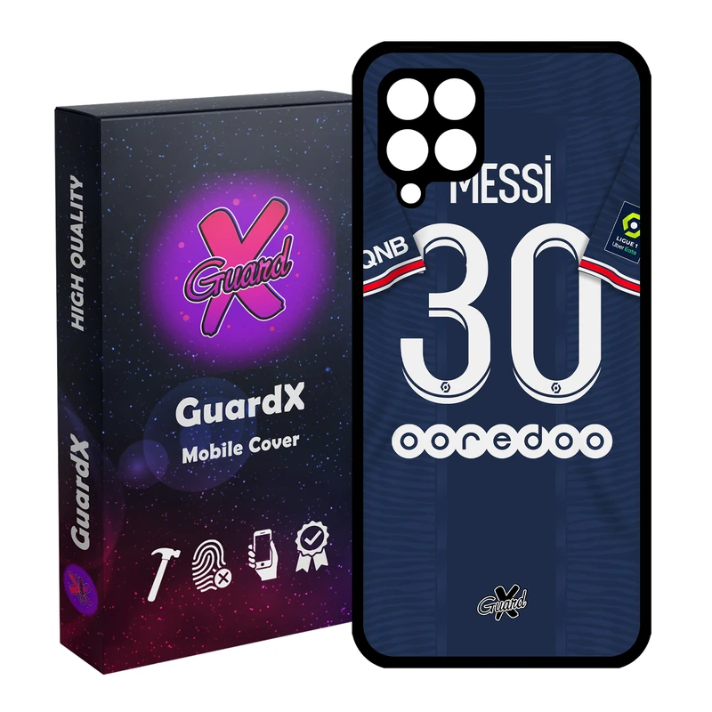 کاور گارد ایکس طرح Messi مدل Glass50356 مناسب برای گوشی موبایل سامسونگ Galaxy A12