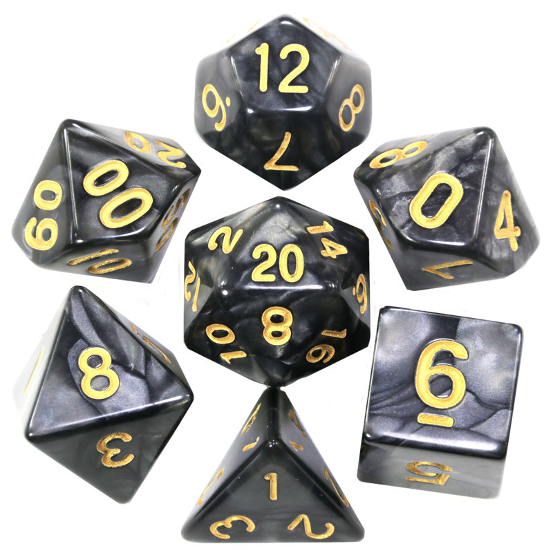 تاس بازی مدل Dungeons and Dragons بسته 7 عددی