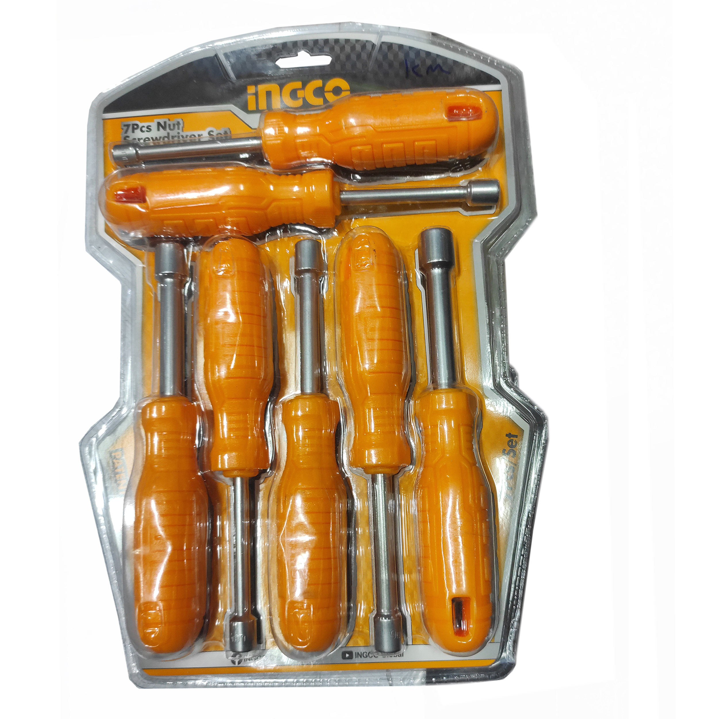 پیچ گوشتی بکسی اینکو مدل SMT-NUTSCREWDRIVERSET-7PCS بسته 7 عددی