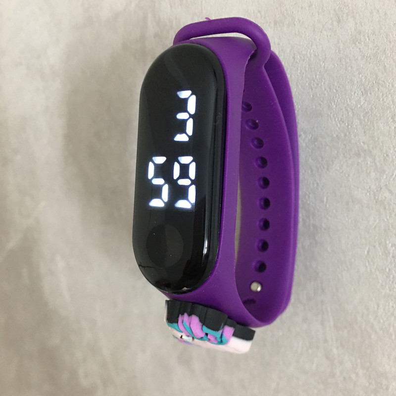 ساعت مچی دیجیتال بچگانه مدل ضدآب لمسی سیلیکونی طرح یونیکورن کد W U 55