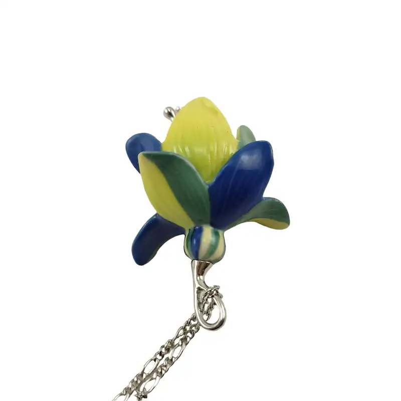 گردنبند زنانه فرانز مدل گل فوشیا FJ00266