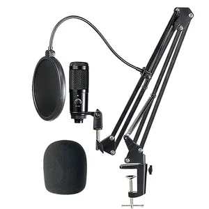 میکروفون استودیویی مدل RK-USB-1 به همراه پاپ فیلتر و پایه 