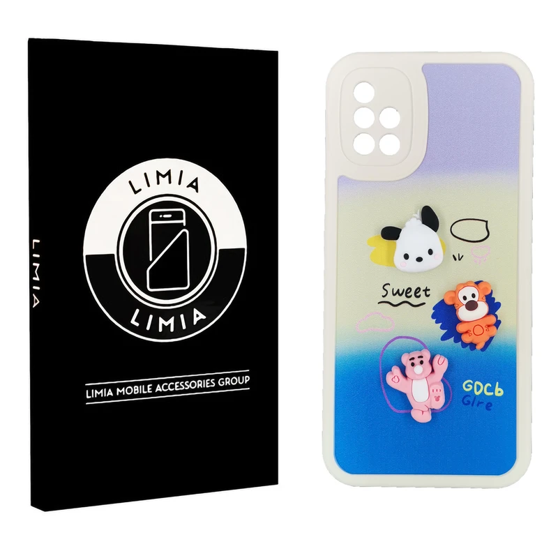 کاور لیمیا مدل فانتزی لنزدار ژله ای طرح عروسکی برجسته مناسب برای گوشی موبایل سامسونگ Galaxy A51