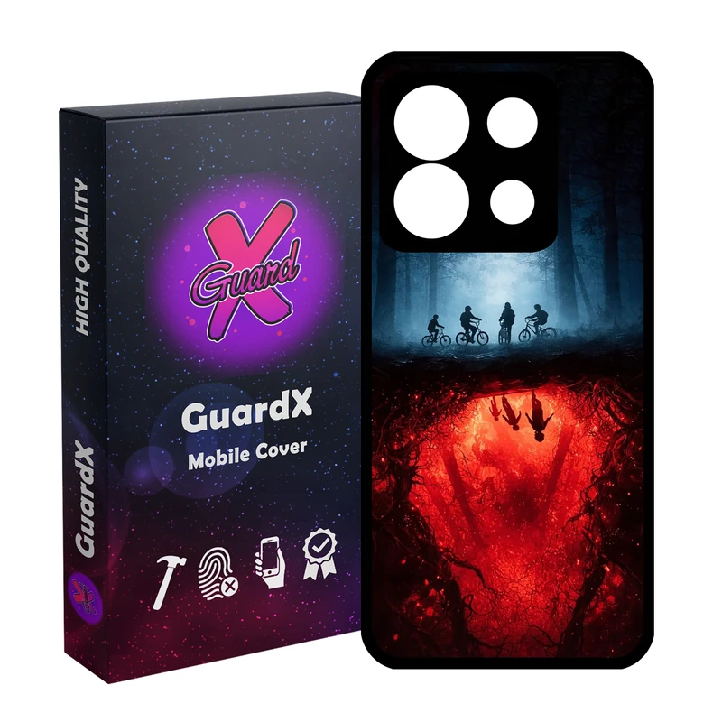 کاور گارد ایکس طرح Stranger Things مدل 10902 مناسب برای گوشی موبایل شیائومی Redmi Note 13 5G