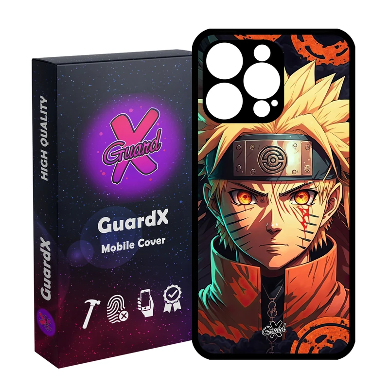 کاور گارد ایکس طرح ناروتو انیمه مدل Glass10623 مناسب برای گوشی موبایل اپل iPhone 15 Pro Max