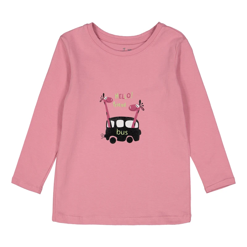 تی‌شرت آستین بلند دخترانه ناربن مدل جنگل