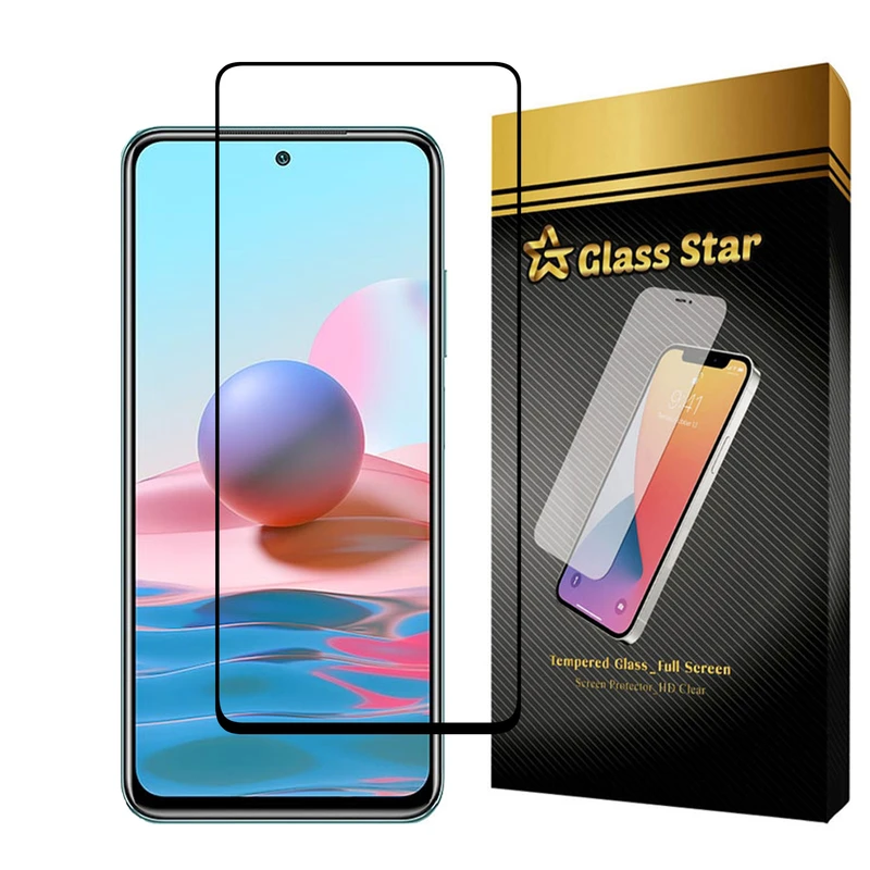 محافظ صفحه نمایش گلس استار مدل FULPLUSS مناسب برای گوشی موبایل شیائومی Redmi Note 10