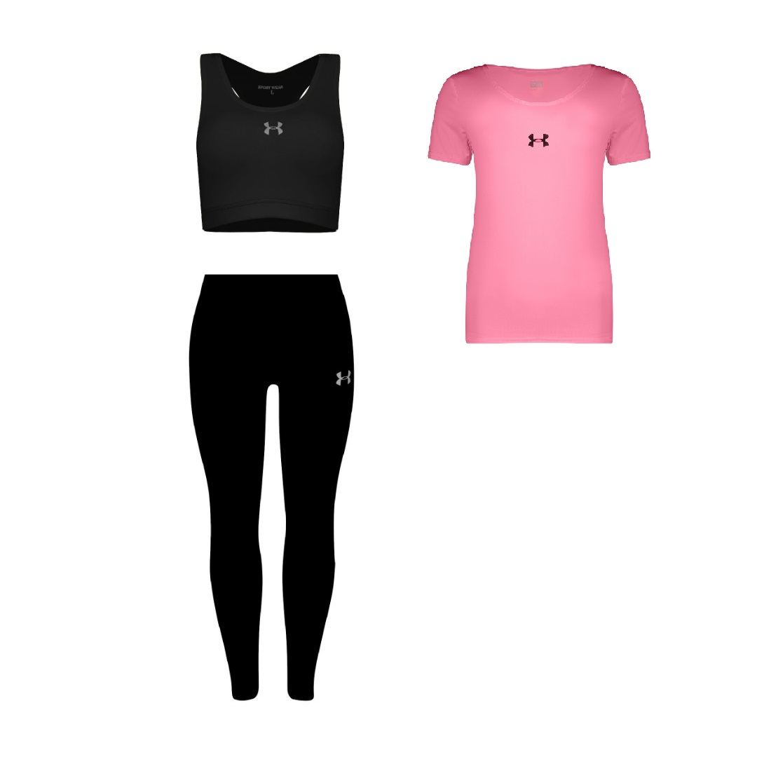 ست 3 تکه لباس ورزشی زنانه مدل 2801-71