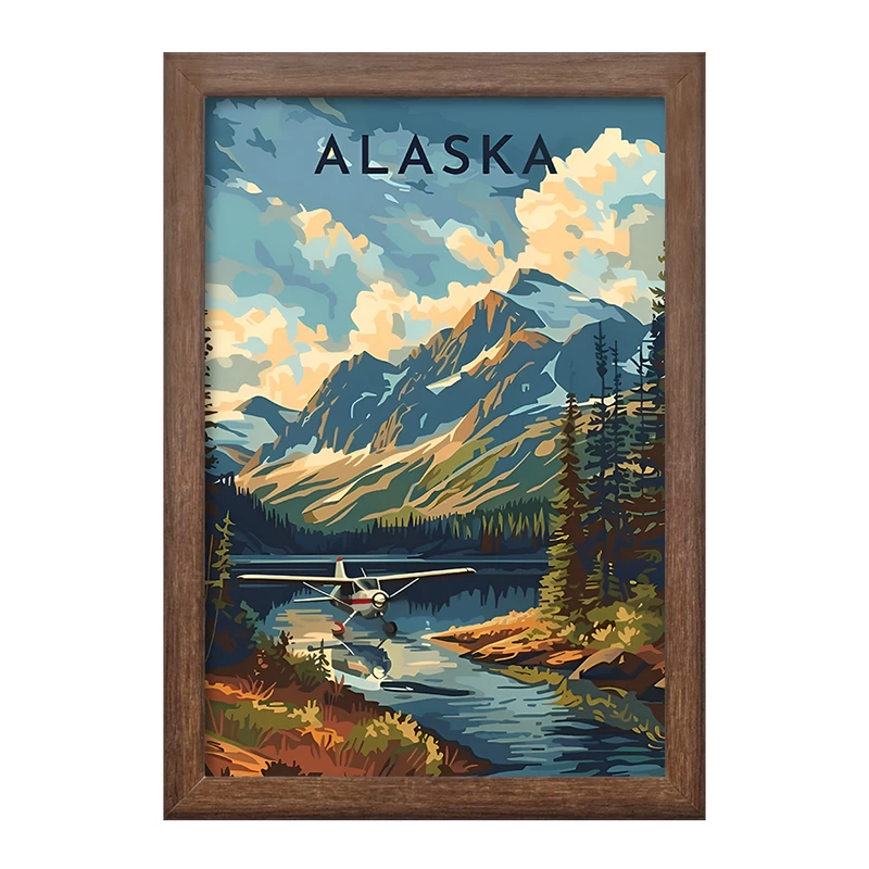 تابلو خندالو طرح آلاسکا (Alaska) کد F12899