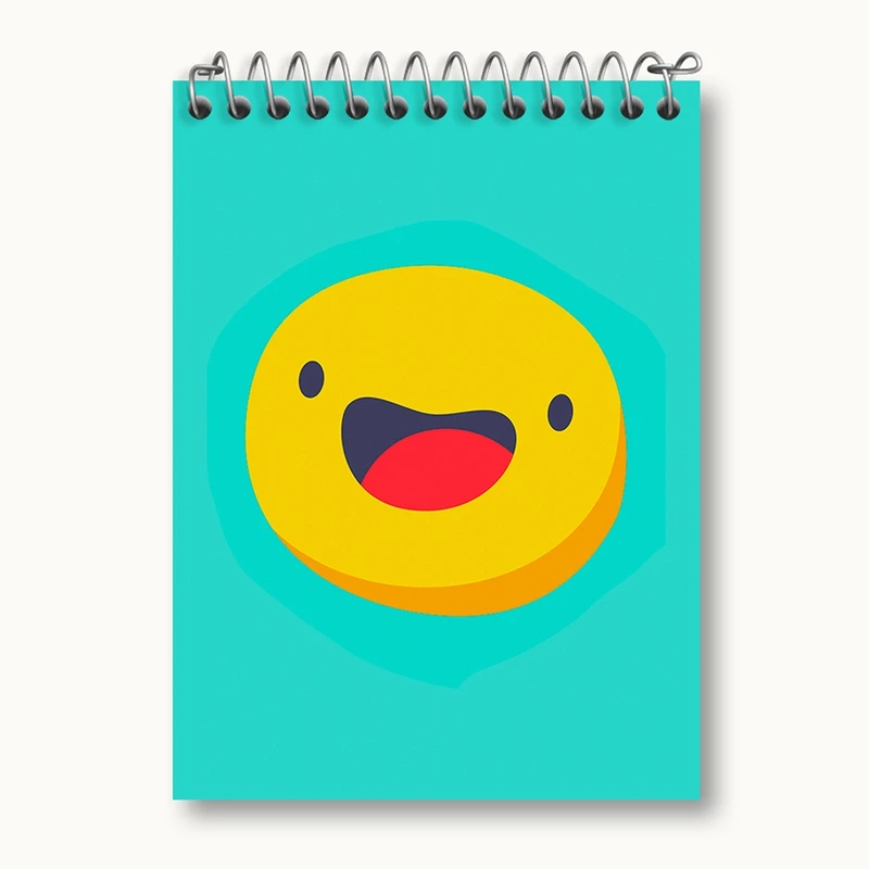 دفتر یادداشت 50 برگ خندالو مدل ایموجی Emoji کد 3008