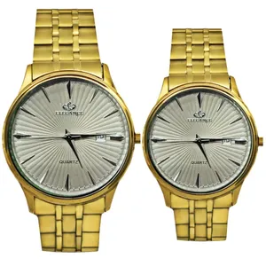 ست ساعت مچی عقربه ای زنانه و مردانه مدل کلاسیک خطی 05