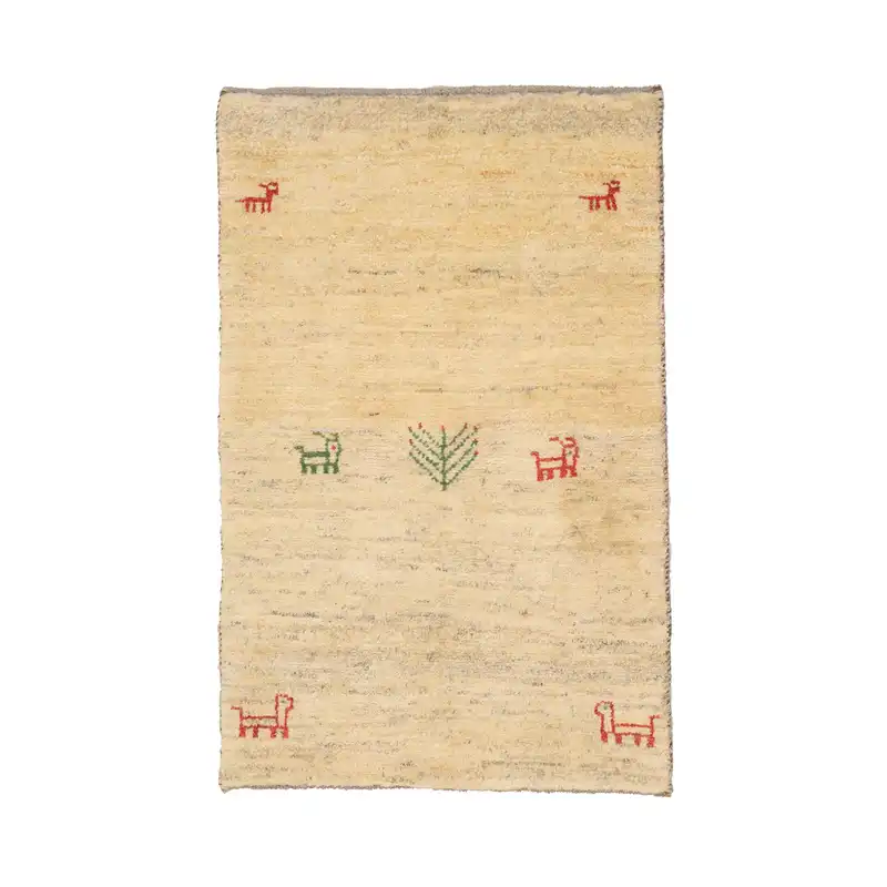 گبه دستباف نیم متری طرح درخشان کد 4020102