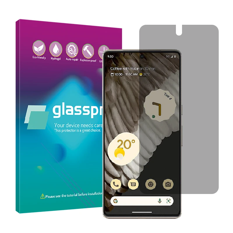 محافظ صفحه نمایش حریم شخصی گلس پرو مدل Resistant مناسب برای گوشی موبایل گوگل Pixel 7 Pro