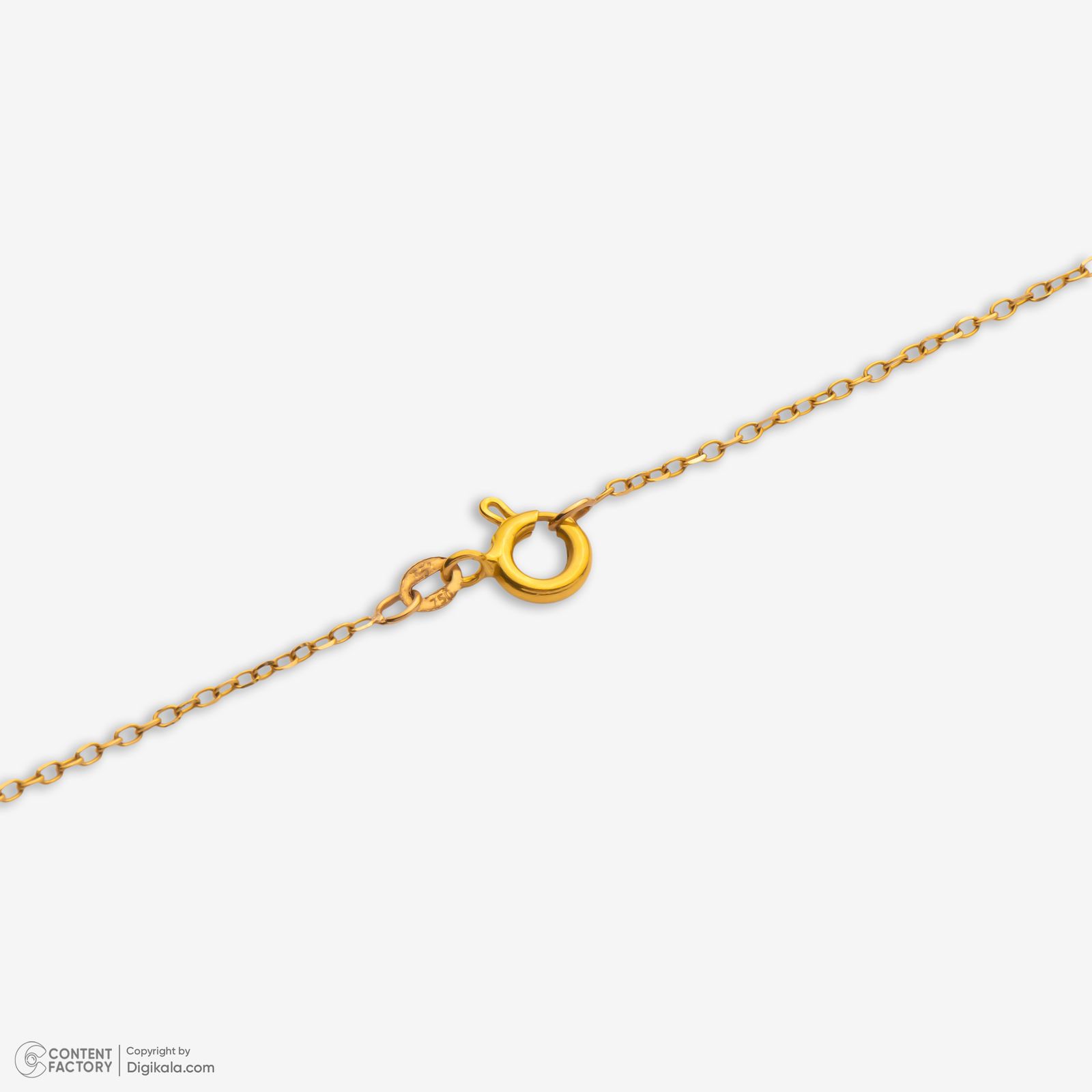 گردنبند طلا 18 عیار زنانه با زنجیر حلقه‌ای (فلامینگو) وی گالری مدل دایره کد NB7171 -  - 2