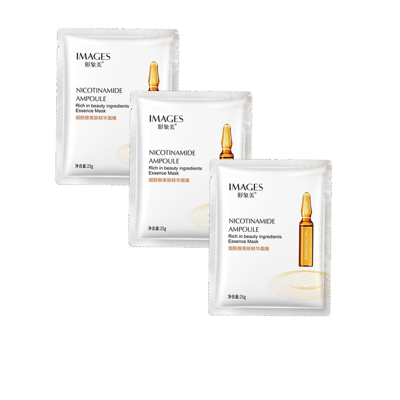 ماسک صورت ایمجز مدل nicotinamide ampoule وزن 25 گرم بسته 3 عددی