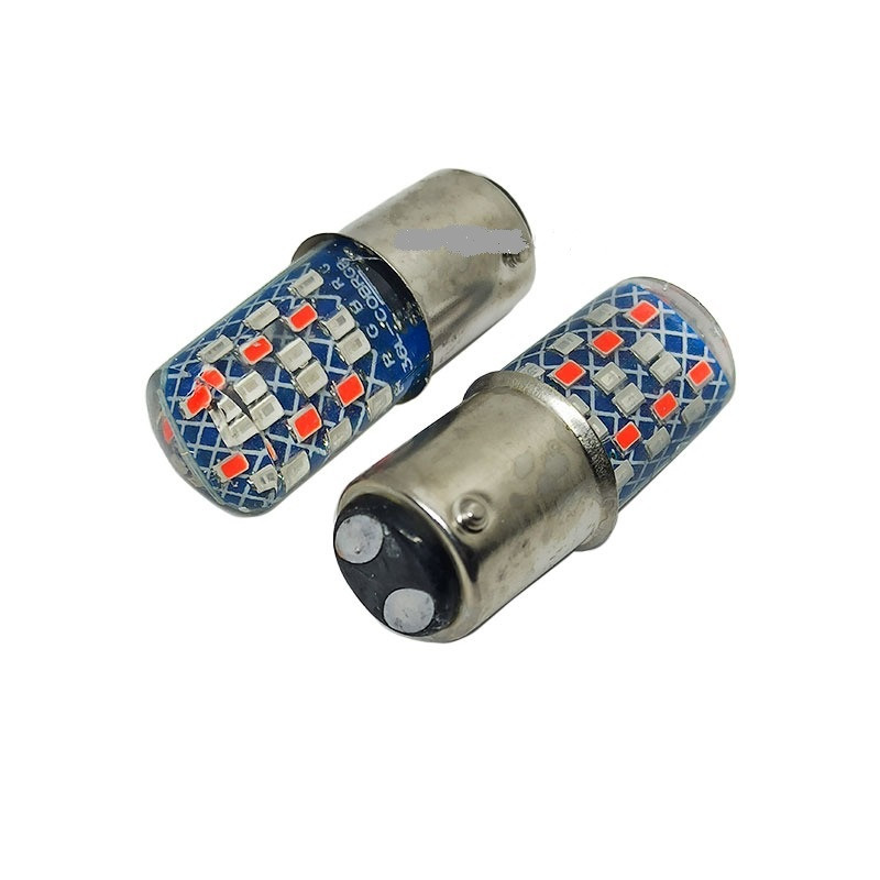 لامپ فندقی چشمک زن موتور سیکلت مدل ژله ای 7 رنگ مجموعه 2 عددی