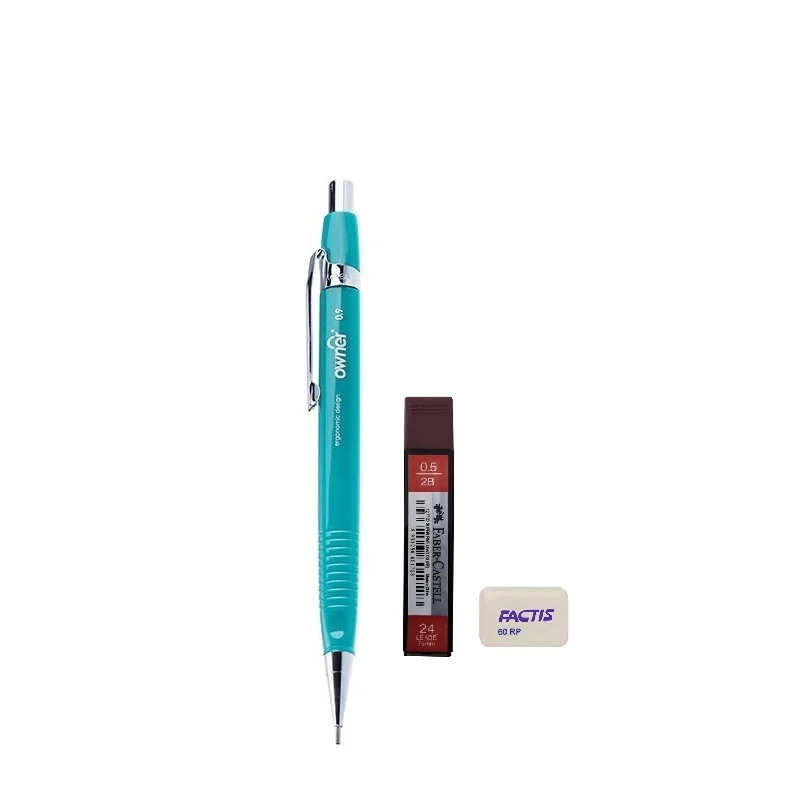مداد نوکی 0.5 میلی متری اونر مدل تحریر به همراه نوک و پاک کن مجموعه 3 عددی 