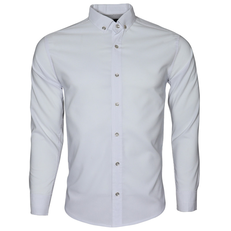خرید و قیمت پیراهن آستین بلند مردانه مدل DL52 رنگ سفید برای روز پدر 