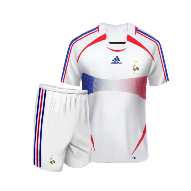ست تی شرت و شلوارک ورزشی مردانه مدل فرانسه َAway 2006
