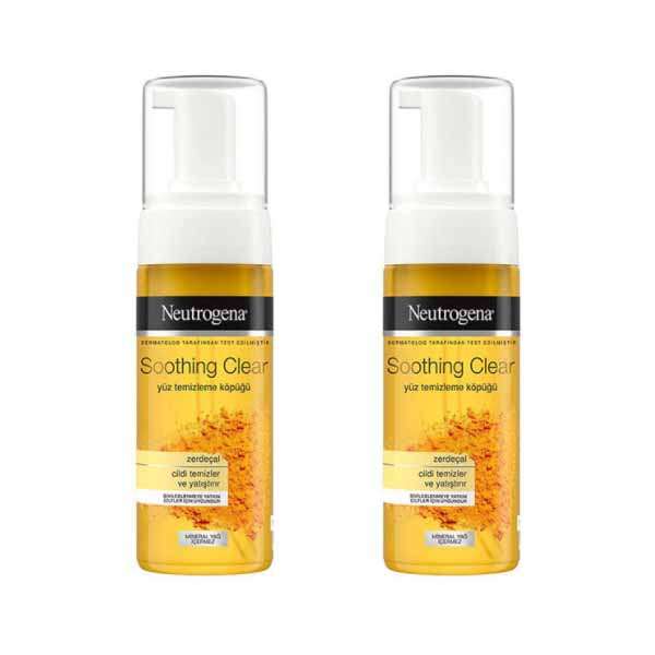 فوم شستشو صورت نوتروژینا مدل Soothing Clear حجم 150 میلی لیتر مجموعه 2 عددی فوم شستشو صورت نوتروژینا مدل Soothing Clear حجم 150 میلی لیتر مجموعه 2 عددی