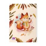 دفتر نقاشی حس آمیزی طرح روباه مدل زهیر