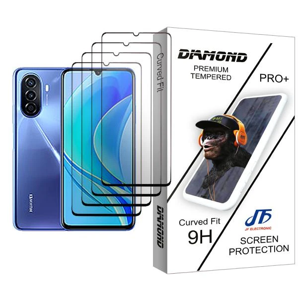 محافظ صفحه نمایش سرامیکی جی اف مدل Diamond Glass4 مناسب برای گوشی موبایل هوآوی nova Y70 Plus بسته چهار عددی