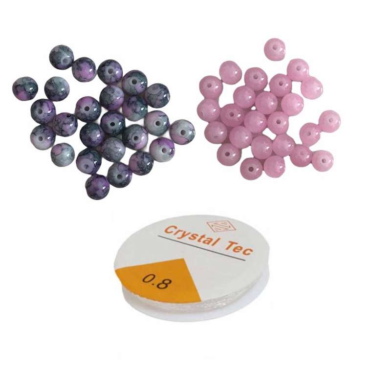 ملزومات ساخت دستبند کد 122 مجموعه 51 عددی