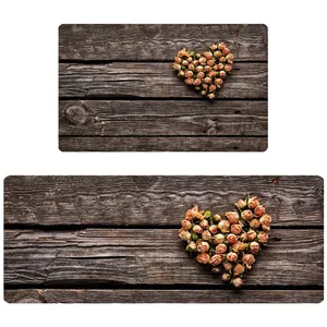 پادری مدل سه لایه رویه مخمل طرح گل کد 4513 مجموعه دو عددی