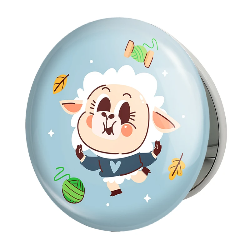 آینه جیبی خندالو طرح گوسفند بامزه مدل تاشو کد 29364