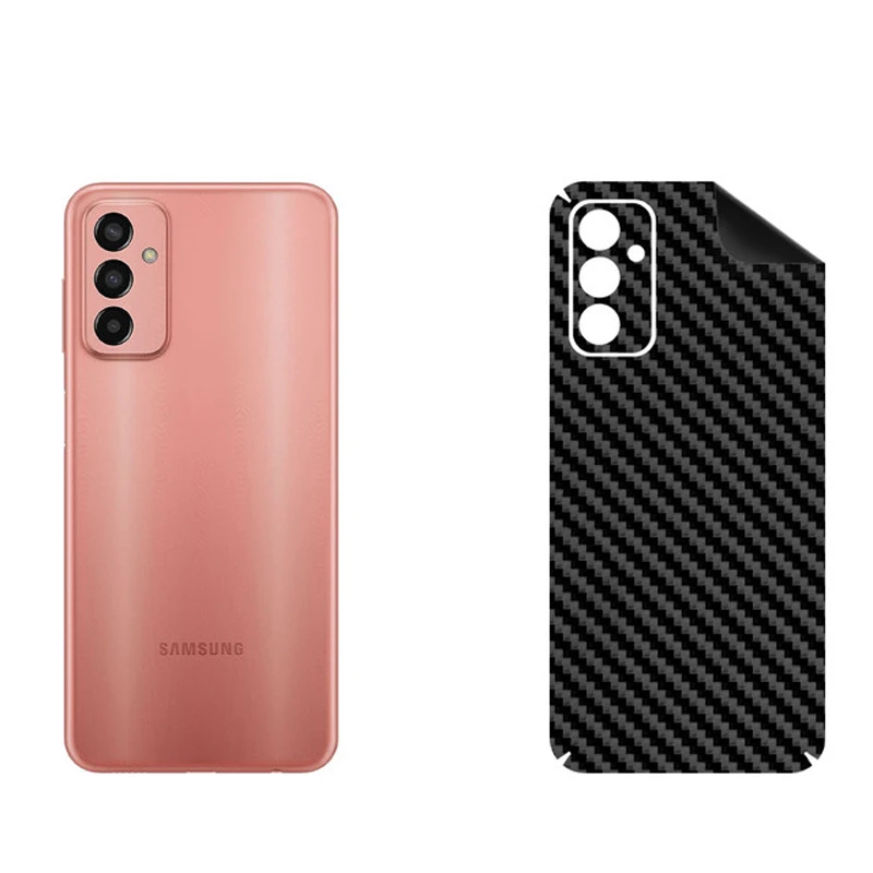 برچسب پوششی بستور مدل BT-Fiber طرح فیبر کربن مناسب برای گوشی موبایل سامسونگ Galaxy M13