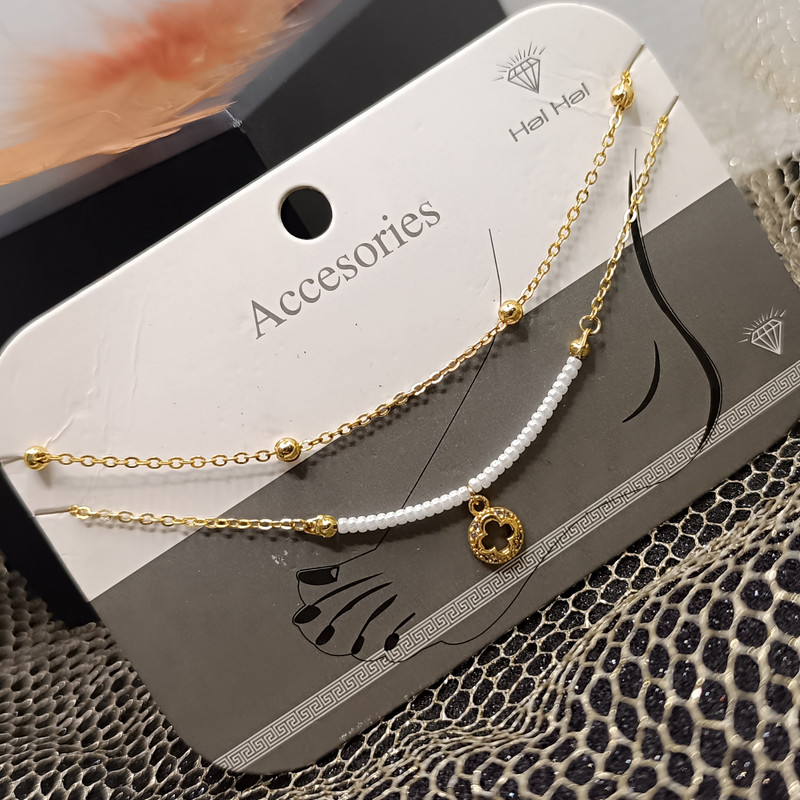 پابند زنانه اکسسورایز طرح مروارید کد RKH_1692 پابند زنانه اکسسورایز طرح مروارید کد RKH_1692