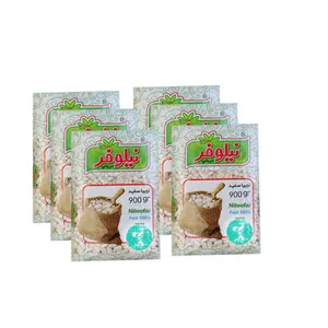 لوبیا سفید نیلوفر _900 گرم بسته 6 عددی