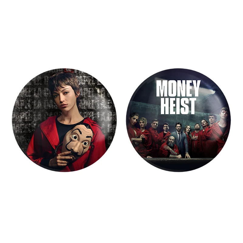 مگنت خندالو طرح توکیو سریال Money Heist کد 32203236 مجموعه 2 عددی