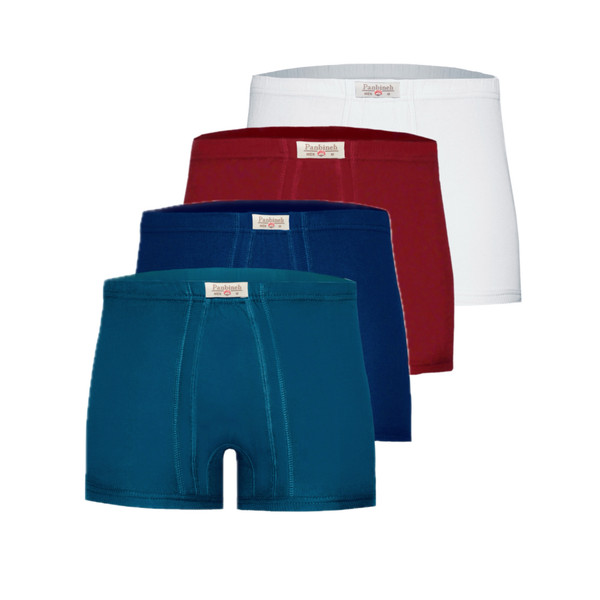 شورت مردانه پنبینه مدل نخ پنبه خالص صادراتی مجموعه 4 عددی