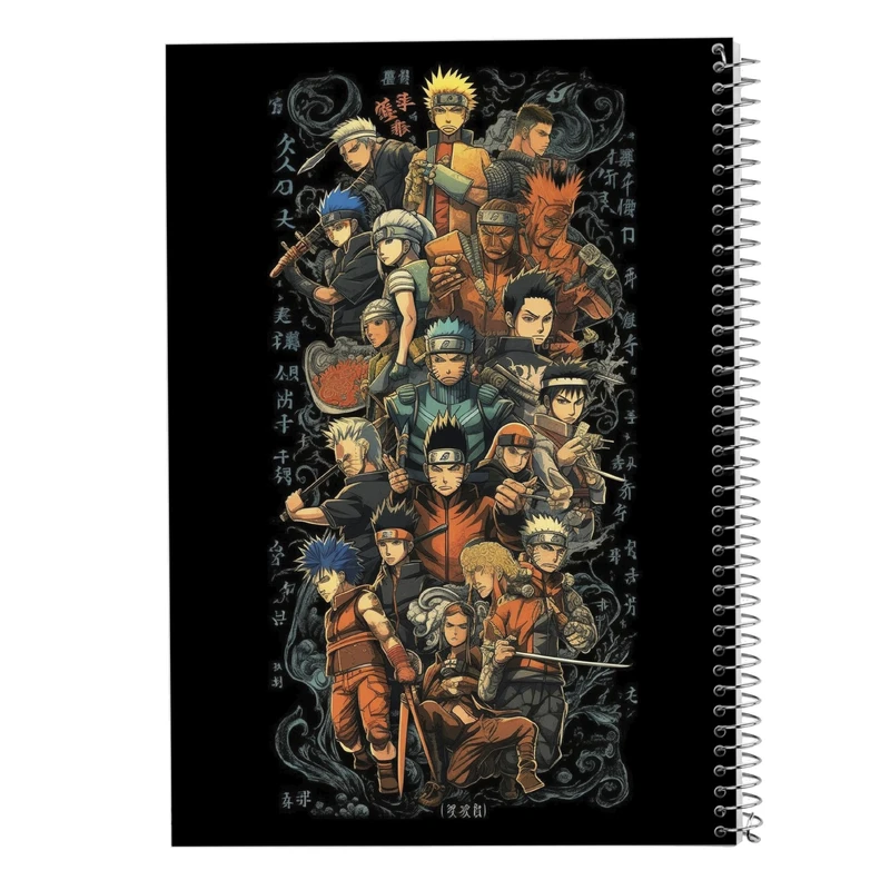 دفتر نت موسیقی 50 برگ مدوپد مدل نارتو کد DF10573